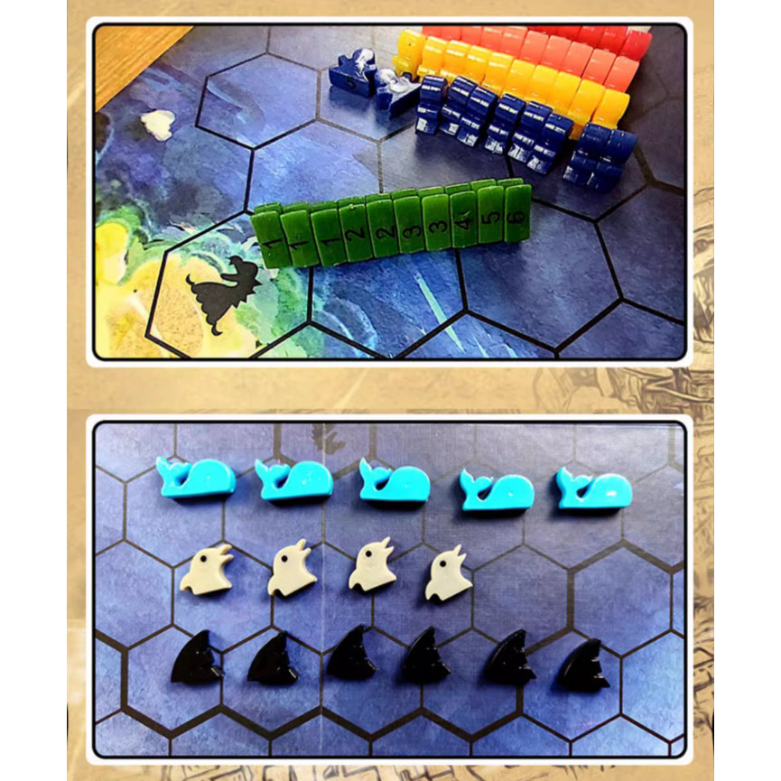 [Luật Việt] Boardgame Survive Escape from Atlantis full 3 expansion trò chơi Sinh tồn đảo hoang Tigar