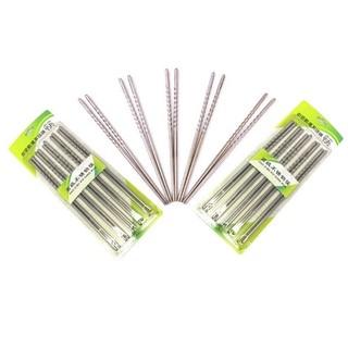 Đũa Inox Cao Cấp Đũa Gia Đình 5 Đôi / bộ - Trường An VN