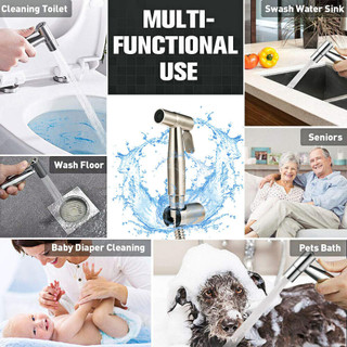 Vòi Xịt Toilet Cầm Tay 304 - Thép Không Gỉ Cao Cấp