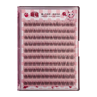 120 Nhóm Lông Mi Giả Đuôi Cá Tự Nhiên Trong Suốt Không Cần Keo