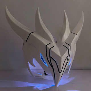 G13 LOL Liên Minh Huyền Thoại The Unforgotten Yone Cosplay Mặt nạ Đỏ Trắng Đen Ánh Sáng Mặt nạ Đảng Cosplay Đạo Cụ G13