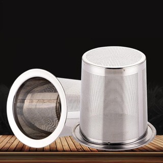 Bộ lọc trà/cà phê inox 304 lưới mịn dung tích lớn có nắp, tái sử dụng, bền bỉ, dùng cho cốc trà cà phê