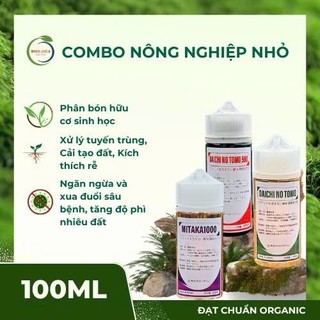 Combo Nông Nghiệp Nhỏ-100ml-Phân bón hữu cơ sinh học-Xử lý tuyến trùng,Cải tạo đất,xua đuổi sâu bệnh