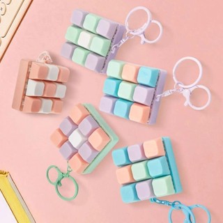 JOYFULLIFE 9 Bàn Phím Chìa Khóa Đồ Chơi, Giảm Căng Thẳng Chống Căng Thẳng Ngón Tay Bàn Phím Trò Chơi Móc Khóa, Quà Tặng Nút DIY Keycap Fidget Giải Nén Túi Sáng Tạo Mặt Dây Chuyền Bé Trai Bé Gái