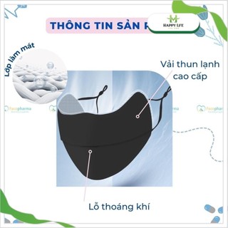 Khẩu trang chống tia UV, khẩu trang chống nắng che gò má UPF50+ unisex thời trang
