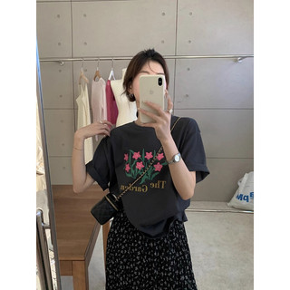 Hiixiivi Áo thun cotton dáng rộng Unisex, tay ngắn, cổ tròn, phong cách Baggy Tee 4/12