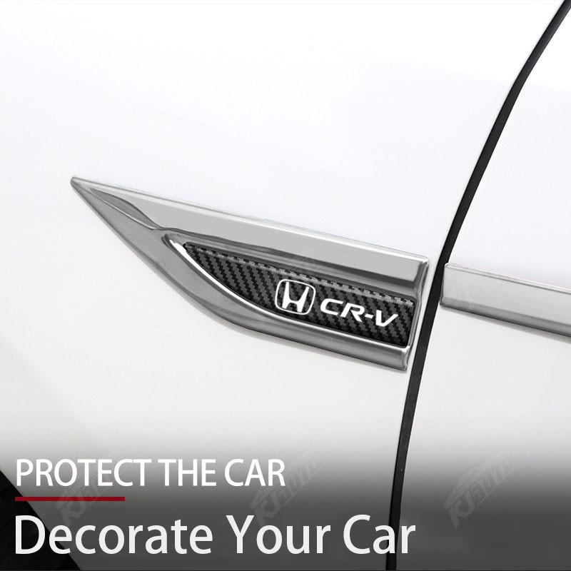 Honda CRV CR-V Kim Loại Fender Nhãn Dán Huy Hiệu Chống Trầy Xước Chống Mài Mòn Bảo Vệ Cửa Xe Thể Thao Sửa Đổi Phụ Kiện Trang Trí