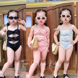 B9- Đồ bơi phối nơ bé gái - Size 9-32Kg