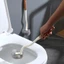 Cọ vệ sinh bồn cầu toilet lưng gù cán gỗ 41x9cm