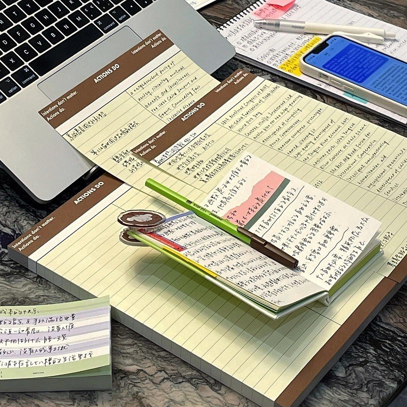 Giấy note viết từ vựng, định nghĩa Tập 30 tờ B5 2 cột viết công thức ...