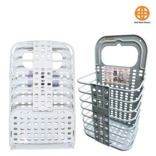Giỏ đựng đồ gấp gọn thông minh Việt Nhật  , giỏ treo tường đựng quần áo đồ dùng nhà tắm 3379