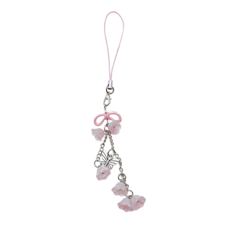 Bang Flower Phone Charm Lilys of the Valley Camera Mặt dây chuyền Túi thời trang Phụ kiện
