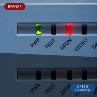 Nhãn dán làm mờ ánh sáng ITRUMPET, Nhãn dán chặn ánh sáng LED cường độ bám dính tuyệt vời màu đen, dễ sử dụng Tấm che nắng Tránh chói Led có khối Bộ lọc Led Tấm làm mờ