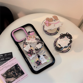 Phim Hoạt Hình Dễ Thương Tròn Từ Tính Giá Đỡ Điện Thoại Cho Magsafe Case Và IPhone 15 14 13 12 Pro Max 14 Plus Có Thể Gập Lại Pop Ring Grip Co Giãn Để Bàn Màu p3