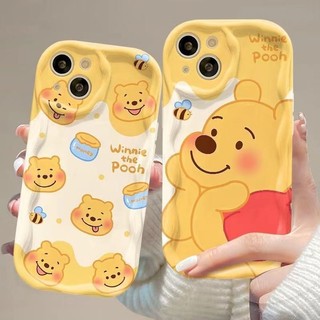 Ốp Điện Thoại Di Động Disney Winnie The Pooh Cho IPhone 11 15 14 13 Pro Max 12 / 8se 7 Plus XS Chất Liệu Silicon Chống Thấm Nước Và Chống Sốc Covre