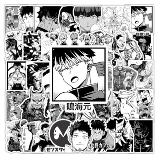 YT4 50 Cái / bộ Kaiju No 8 Kafka Hibino Mina Ashiro Dán Đàn Guitar Laptop Hành Lý Máy Tính Miếng Dán Chống Thấm Nước