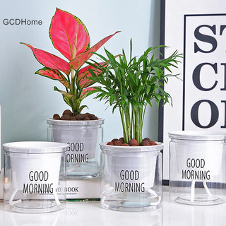 Gcdhome Hoa Tự tưới Cây Nhựa Trong Suốt Chậu Cá Tự tưới Cây Nồi Trang Trí Nhà Cửa HOT