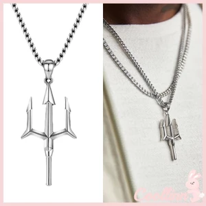 Coo Tridents Vòng Cổ Nam Unisex Chiến Binh Quyến Rũ Xương Đòn Dây Xích Tối Giản Hip Hop Dây Xích Choker Lưu Niệm Trang Sức Cô Gái