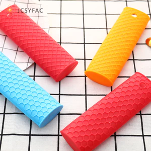Jcsyfac 1 Chiếc Silicone Tay Cầm Nóng Giá Đỡ Nồi Cho Gang Skillets Chảo Grip Bao Mới