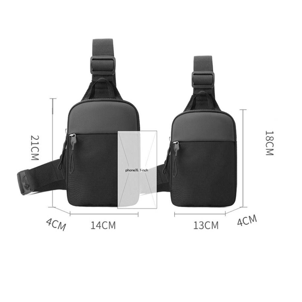 HOBBYIN Túi đeo chéo nam, Túi đeo chéo bằng vải Canvas, Túi xách điện thoại nam Mini Gói đeo chéo nhỏ