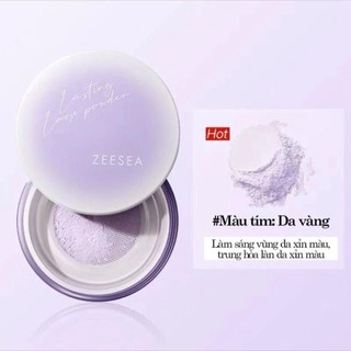[ CHÍNH HÃNG ZEE SEA ] Phấn Phủ Bột Vỏ Tím Zee Sea Light And Soft Loose Powder 6G
