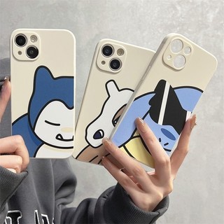 Ốp Điện Thoại Di Động Cho IPhone 15 11 12 13 14 Pro Max X XR 6 6S 8 7 Plus 7G 8G SE 2020 2022 Bao Pokemon Squirtle Snorlax Cubone Silicone Mềm Cặp Đôi Thiết Kế Mới Vỏ Mềm