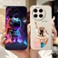 Ốp Lưng Tecno Camon 30 4G CL6 5G CL7 Hoa Thời Trang Dễ Thương Mèo Phi Hành Gia Sơn Vỏ Tecno Camon 30 5G Ốp Lưng Điện Thoại Ốp Lưng