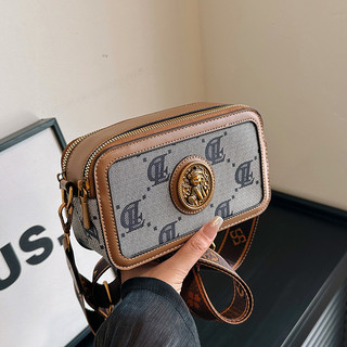 Dây Đeo Túi Đeo Vai Nữ Mùa Hè Mới Cổ Điển Châu Âu Và Mỹ Retro In Màu Sắc Tương Phản Túi Đeo Ngang