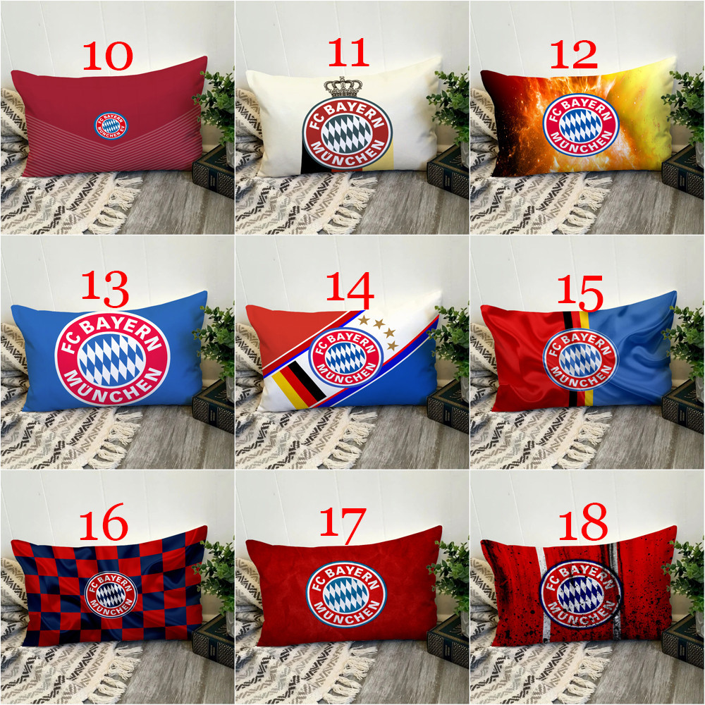 Fc Bayern Munich Logo Vỏ Gối Hình Chữ Nhật In Hình Một Mặt Đệm Polyester Trang Trí Nhà Cửa Món Quà Tốt Nhất (Không Có Lõi)