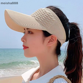 Meisha888 Mùa Hè Chống Tia UV Mũ Chống Nắng Nữ Rỗng Mũ Du Lịch Đi Biển Thể Thao Ngoài Trời Tấm Che Dệt Kim Mũ Bóng Chày
