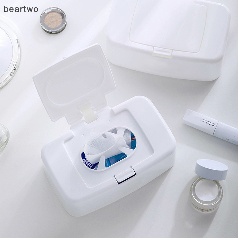 < Beartwo > Hộp đựng khăn giấy ướt Khăn lau di động Hộp đựng khăn ăn Hộp đựng đồ đẹp
