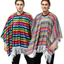 COSCOVED Trang Phục Mexico, Sọc Cầu Vồng Halloween Phong Cách Mexico Áo Choàng, Cosplay Đạo Cụ Cosplay Dân Tộc Cape Áo Choàng Người Mexico Poncho Tiệc Ngày Lễ