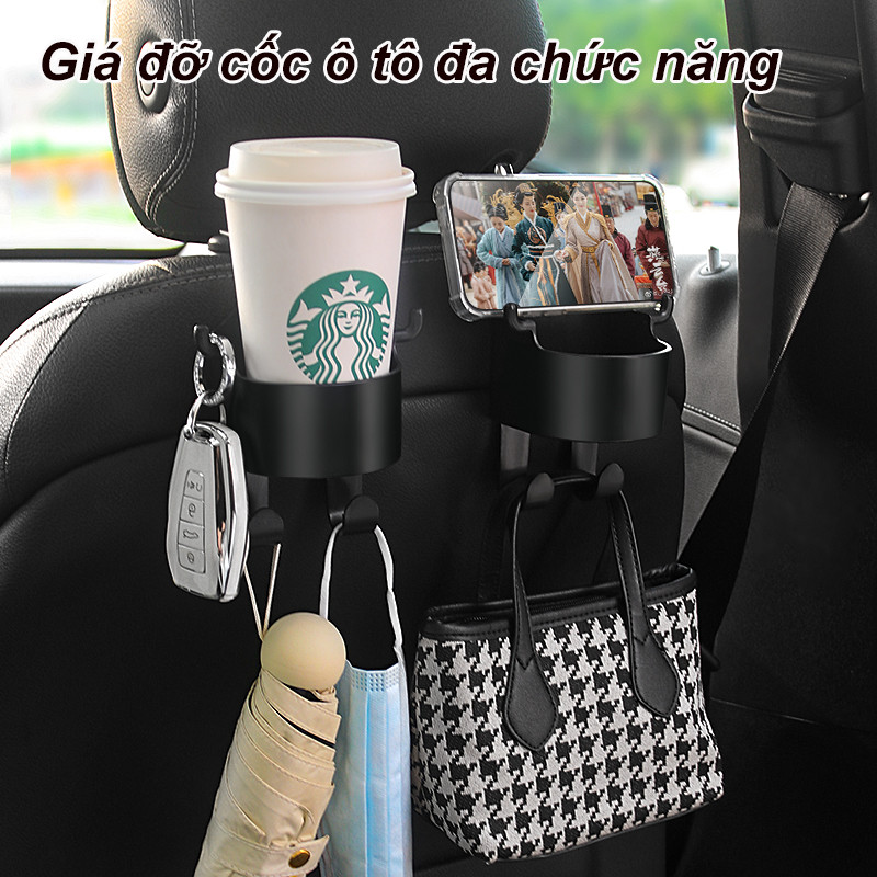 Móc treo cốc ô tô，Giá đựng đồ uống điện thoại ô tô，Giá đựng cốc đa năng ô tô，Dễ dàng cài đặt và linh hoạt