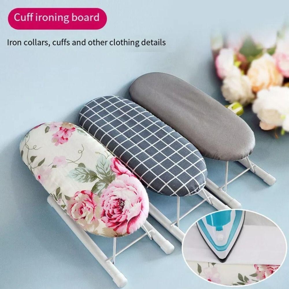 SNUGHOUSE Mini Bàn ủi, Giá để bàn ủi nhỏ có thể gập lại bằng kim loại, Đồ dùng gia đình chịu nhiệt Đồ dùng gia đình Vỏ ủi quần áo
