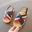 Dép cho bé trai bé gái - Dép sandal cho bé quai chéo thoáng chân chất da PU siêu mềm MG baby đế cao su mềm V536