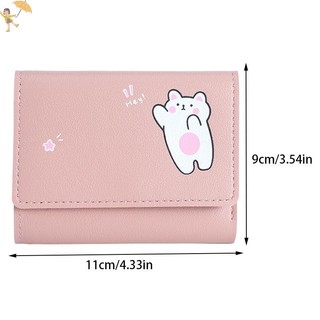 [Gou] Ví nhỏ ngắn dễ thương dành cho nữ Sinh viên Hộp đựng thẻ gấp ba lần Cô gái Túi đựng thẻ Ví đựng tiền xu Ví nữ Túi hoạt hình VN