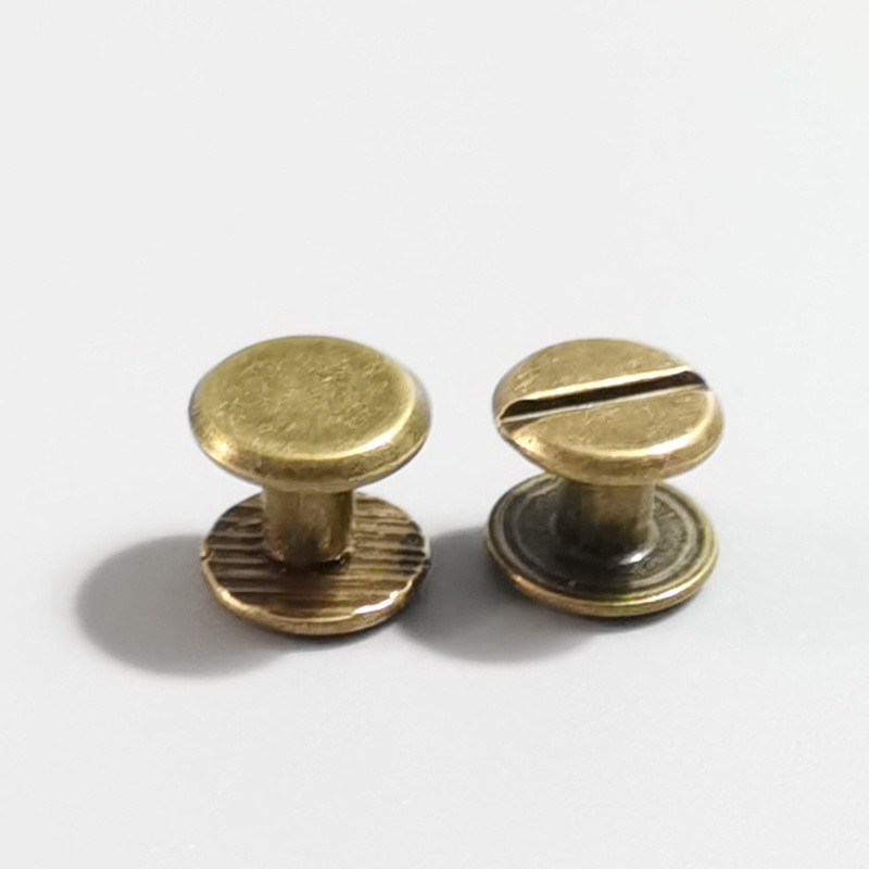 Đồng Có Rãnh Phẳng Nữ Thắt Lưng Vít Pin Khóa Thắt Lưng Kết Nối Da Đinh Tán Quần Thắt Lưng Sửa Chữa DIY Phụ Kiện 2608
