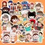 Set 50 Sticker Chibi Dễ Thương – Decal Trang Trí Đa Năng | Chống Nước | Dán Vali, Laptop, Tủ Lạnh