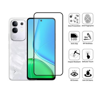 Kính cường lực bảo vệ màn hình Vivo Y29 2 trong 1 cho Vivo Y39 Y19s Y38 Y28 Y18 Y03 Y27 Y27s Y17s Y36 4G 5G Phim bảo vệ kính chống va đập & Phim ống kính máy ảnh