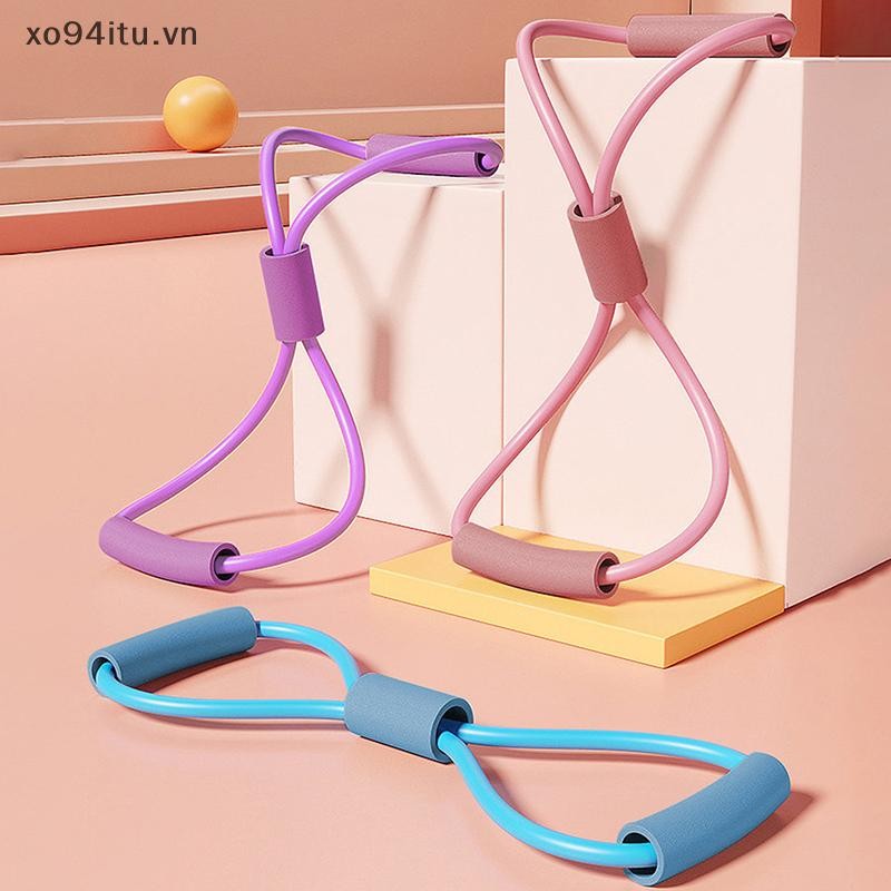 XOITU Dây kháng lực Yoga 8 Từ Căng Lưng Huấn Luyện Cánh Tay Mở Thể Dục Dây Cổ Tập Thể Dục Co Giãn Thiết Bị Đai VN
