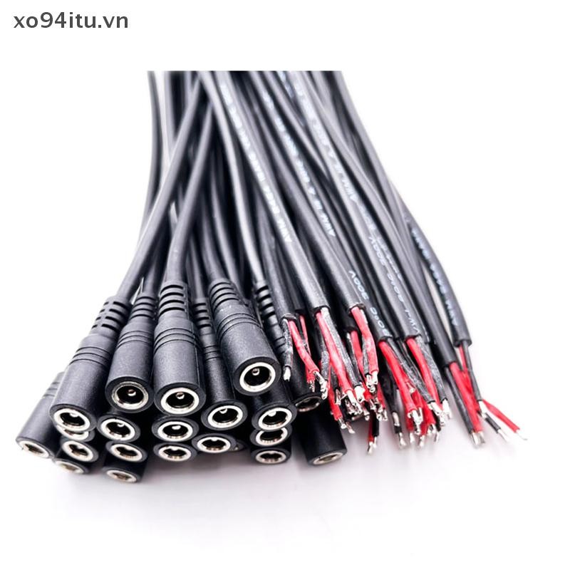 XOITU 10 Cái 5.5x2.1 Cắm Nam Nữ Dây Cáp Kết Nối Cho 3528 5050 Dây Đèn LED VN