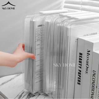 Hộp Nhựa Trong Suốt Đựng Tài Liệu Khổ A4 Hộp Đựng Tài Liệu Có Khóa Nắp Để Bàn Tiện Dụng NGÓI HOME - HD01
