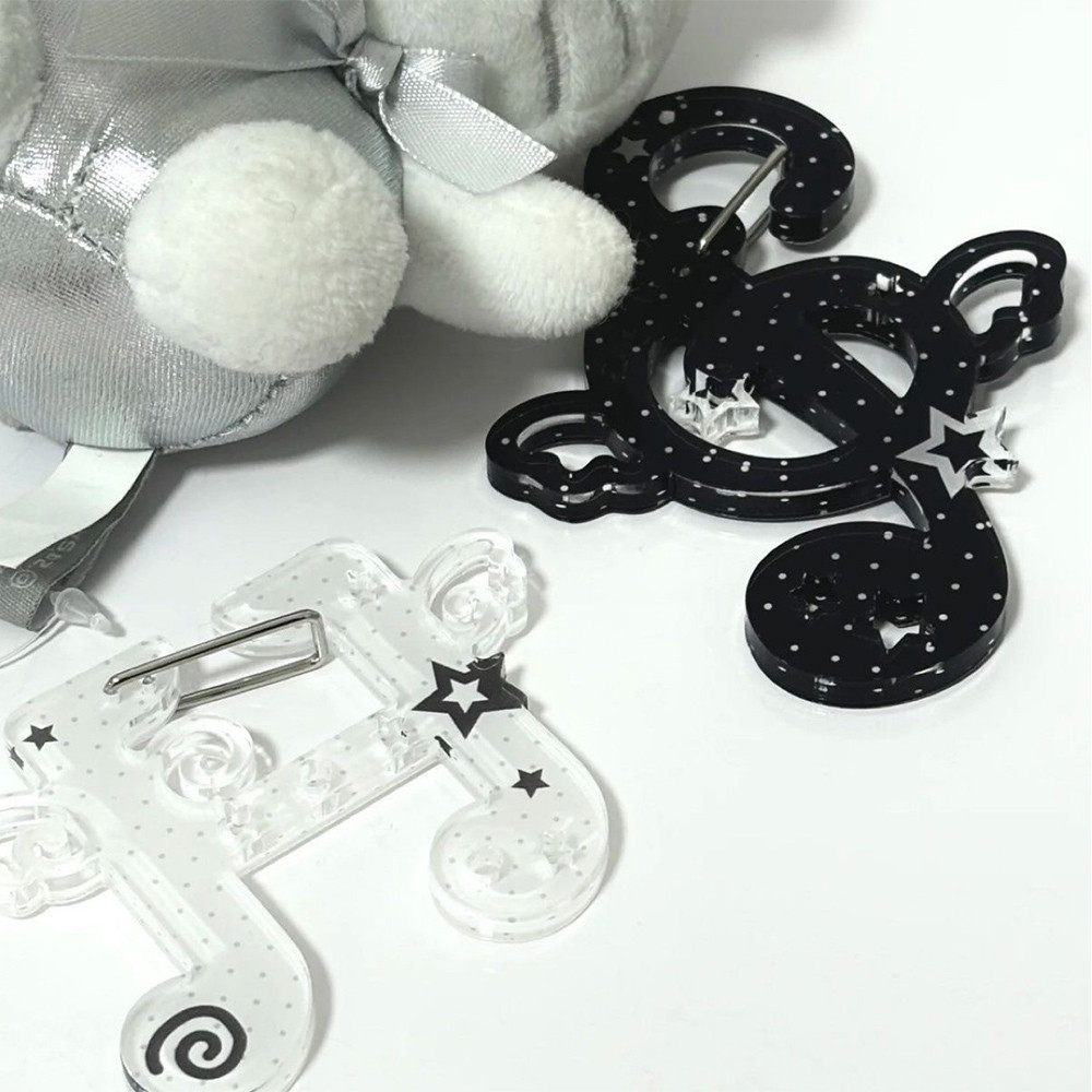 Sổ tay Trang trí Quà tặng Ba lô Mặt dây chuyền Móc khóa Carabiner Túi quyến rũ Acrylic INS Ban đầu Minh họa Đồ trang sức Lều tay dễ thương Hàn Quốc