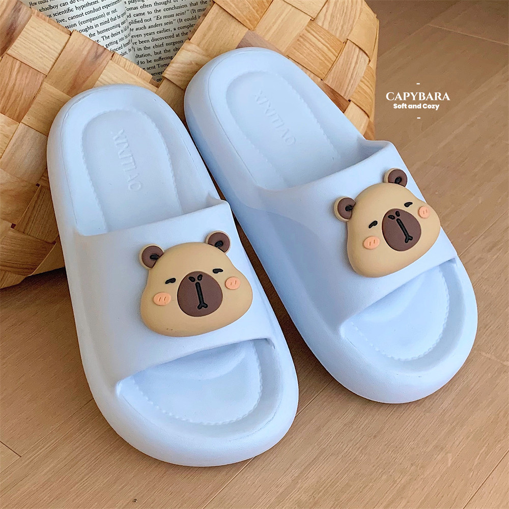 Xixitiao Dép Dép Cặp Đôi Mùa Hè Hoạt Hình Dễ Thương Đế Mềm Nam Nữ Hộ Gia Đình
