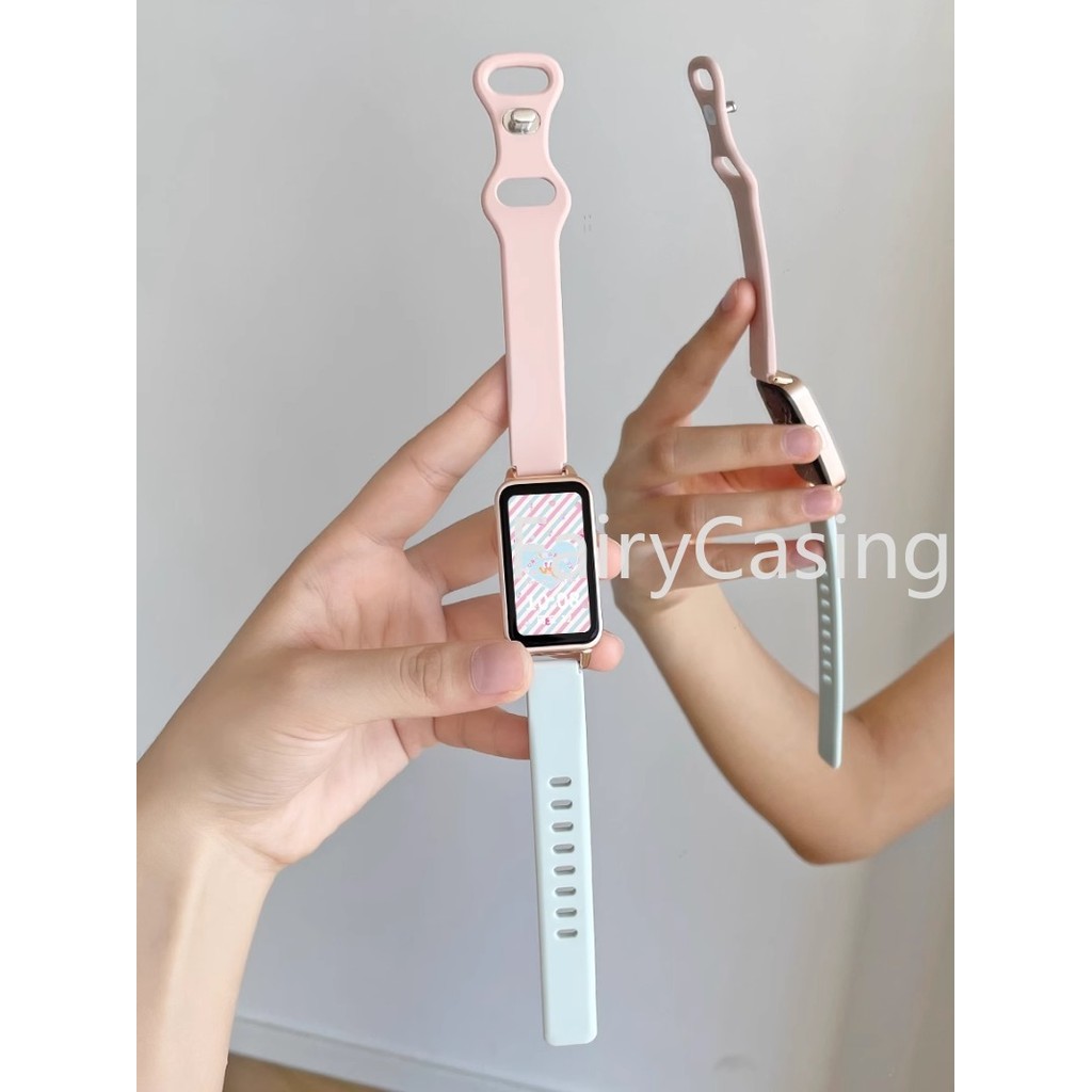 Dây đeo silicon mỏng cho Huawei Band 11 Pro 10 8 9 7 6 Vòng đeo tay mềm Vòng đeo tay mềm cho Honor Band 8 9 Phụ kiện