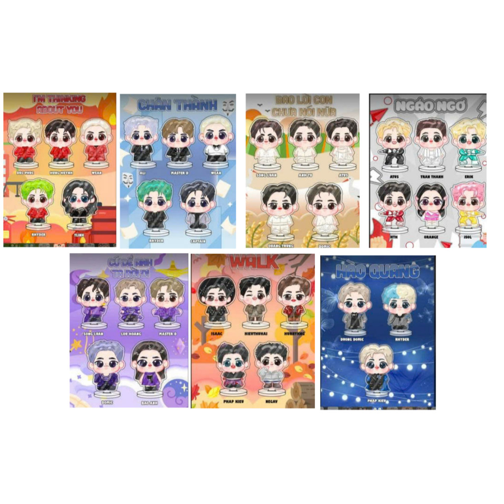 Mô hình standee 5CM chibi ATSH Anh trai say hi nlp shop