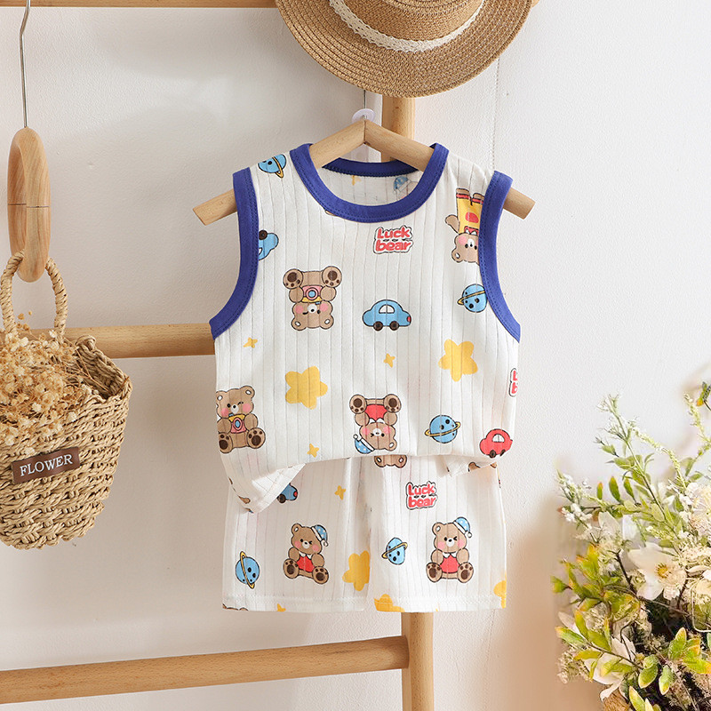 Trẻ Em Quần Áo Trẻ Em Áo Quần Short Bộ Cotton Thoáng Khí Đen Công Nghệ Đa Năng Hợp Thời Trang Chơi Phù Hợp Với Quần Áo Ma Thuật Cho Bé Trai Bé Gái S9