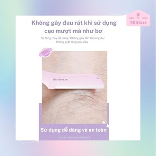 Bộ 2 Dao Cạo Kèm Giá Đỡ Thiết Kế Con Thỏ XCFL - Dụng Cụ Cạo Lông Mặt 3 Màu