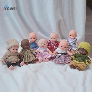 Yowei 1 Bộ Búp Bê 12CM Cọ Búp Bê Bộ Đồ Ngủ Đầm Mô Phỏng Bé Ăn Mặc Đồ Chơi Búp Bê Cho Bé Gái Trẻ Em VN