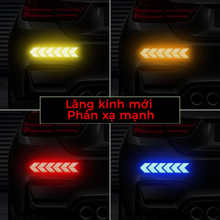 Miếng dán phản quang mũi tên Miếng Dán Phản Quang Cảnh Báo An Toàn Tự Dính Dành Cho Xe Hơi Xe Tải Xe MáyNhãn Dán Dạ Qua